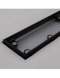 Scarico in acciaio INOX senza copertura, rivela uscita centrale e scarico regolabile a diverse altezze