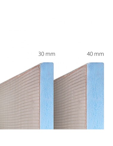 3 spessori standard disponibili -  Più spesso il piatto, meglio è la caduta e l&#039;isolazione (30,40 mm )