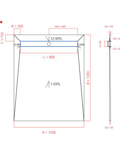 Showerlay Wiper 4 Way 1100. . . 