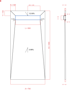 Showerlay Wiper 4 Way 700 X. . . 