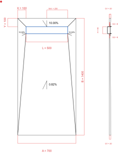 Showerlay Wiper 4 Way 700 X. . . 