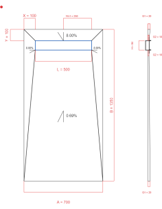 Showerlay Wiper 4 Way 700 X. . . 