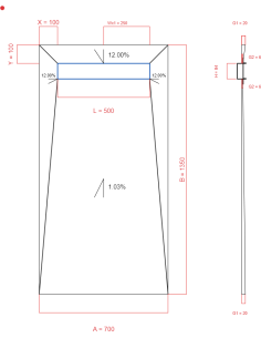 Showerlay Wiper 4 Way 700 X. . . 