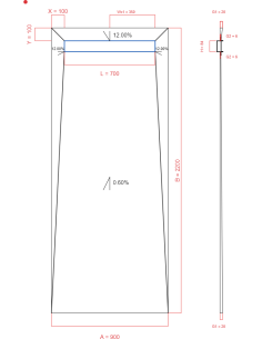 Showerlay Wiper 4 Way 900 X. . . 