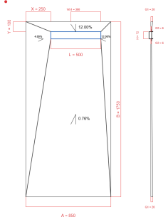 Showerlay Wiper 4 way 850 x...