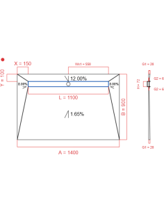 Showerlay Wiper 4 way 1400...