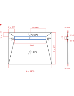 Showerlay Wiper 4 way 1100...