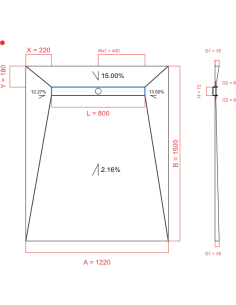 Showerlay Wiper 4 way 1220...