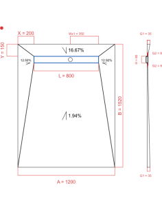 Showerlay Wiper 4 way 1200...
